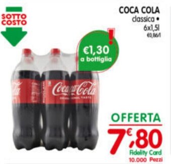 D'Ambros COCA COLA classica 6x1,5L offerta