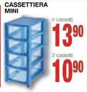 Mondo Brico CASSETTIERA MINI 4 cassetti offerta