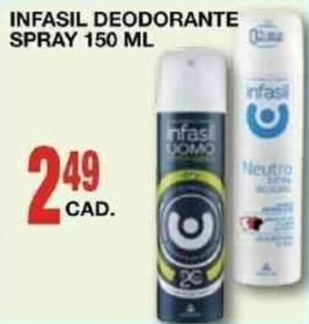 INFASIL DEODORANTE SPRAY 150 ML