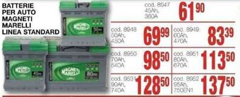 Mondo Brico BATTERIE PER AUTO MAGNETI MARELLI LINEA STANDARD 36OA offerta