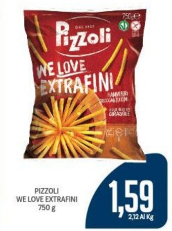 Supermercati Piccolo PIZZOLI WE LOVE EXTRAFINI 750 g offerta