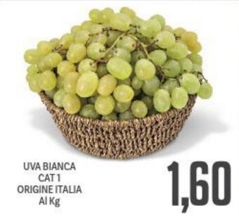 Supermercati Piccolo UVA BIANCA CAT1 ORIGINE ITALIA offerta
