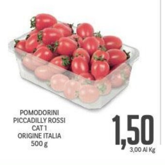 Supermercati Piccolo POMODORINI PICCADILLY ROSSI 500 g offerta