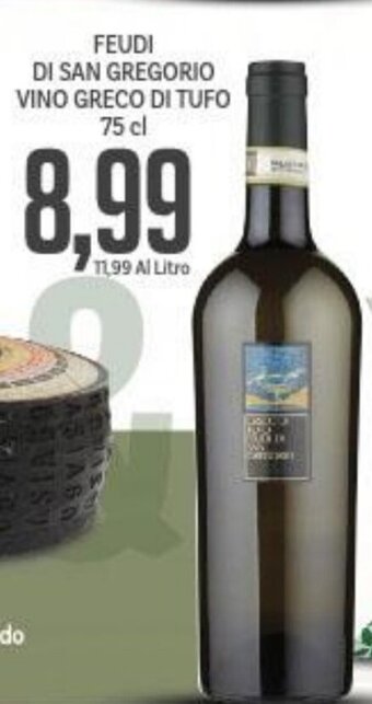 Supermercati Piccolo FEUDI DI SAN GREGORIO VINO GRECO DI TUFO 75 cl offerta