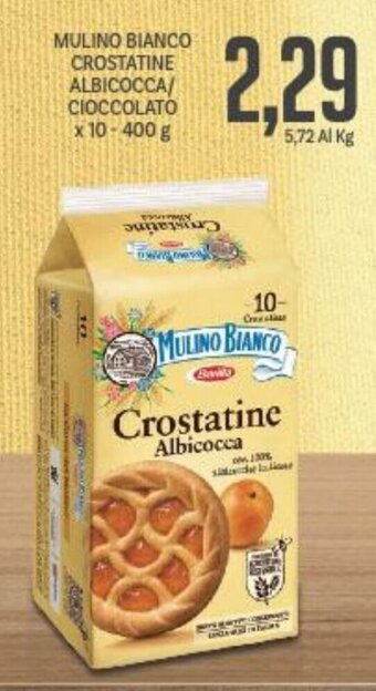 Supermercati Piccolo MULINO BIANCO CROSTATINE ALBICOCCA/ CIOCCOLATO x 10 400 g offerta
