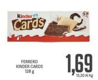 Supermercati Piccolo FERRERO KINDER CARDS 128 g offerta