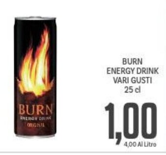Supermercati Piccolo BURN ENERGY DRINK VARI GUSTI 25 cl offerta