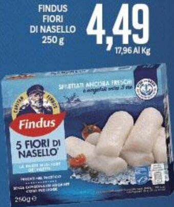 Supermercati Piccolo FINDUS FIORI DI NASELLO 250 g offerta