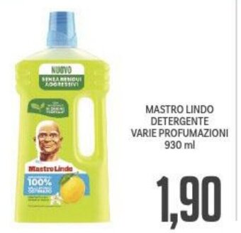 Supermercati Piccolo MASTRO LINDO DETERGENTE VARIE PROFUMAZIONI 930 ml offerta