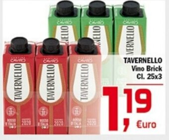 Punto é market TAVERNELLO Vino Brick CI. 25x3 offerta