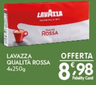 D'Ambros LAVAZZA QUALITÀ ROSSA 4x250g offerta