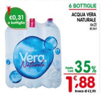 D'Ambros 6 BOTTIGLIE ACQUA VERA NATURALE 6x2L offerta