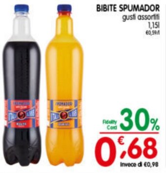 D'Ambros BIBITE SPUMADOR gusti assortiti 1,15L offerta