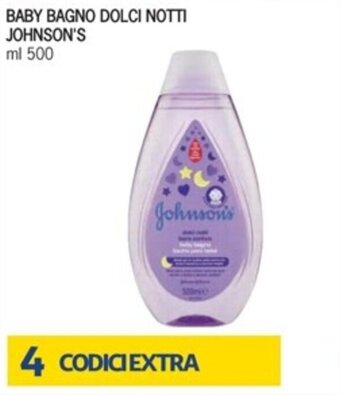 Eurospesa BABY BAGNO DOLCI NOTTI JOHNSON'S ml 500 offerta