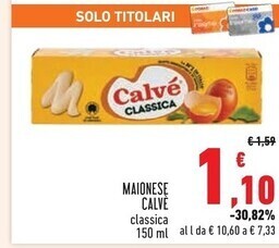Conad City Calvè maionese offerta