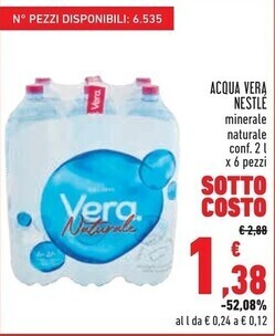 Conad City Nestlè acqua vera offerta