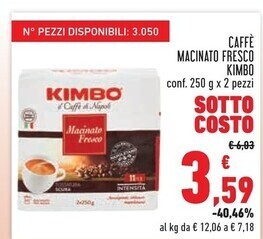 Conad City Kimbo caffè macinato fresco offerta