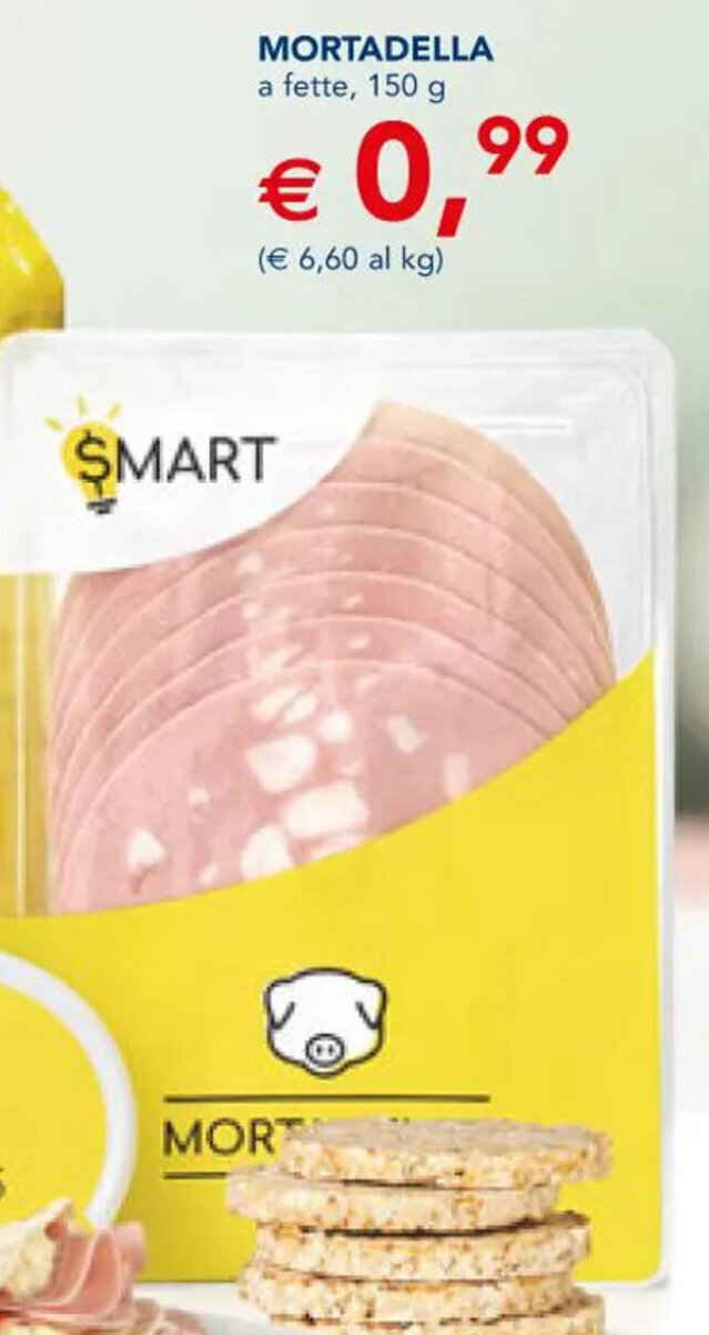 SMART MORTADELLA a fette, 150 g offerta di Esselunga