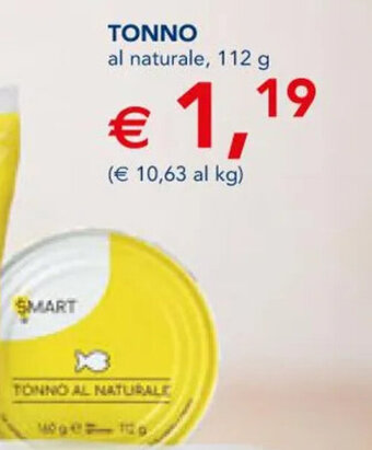 SMART TONNO al naturale, 112 g
