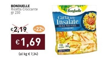 Prezzemolo e Vitale BONDUELLE Ricetta Croccante gr 230 offerta