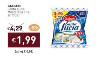GALBANI Santa Lucia Mozzarella Tris gr 100x3
