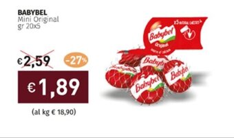 Prezzemolo e Vitale BABYBEL Mini Original gr 20x5 offerta