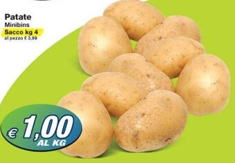 Prix Quality Patate Minibins Sacco kg 4 offerta