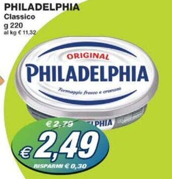 Prix Quality PHILADELPHIA Classico g 220 offerta