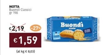 Prezzemolo e Vitale MOTTA Buondi Classici gr 198 offerta