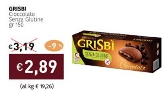 Prezzemolo e Vitale GRISBI Cioccolato Senza Glutine gr 150 offerta