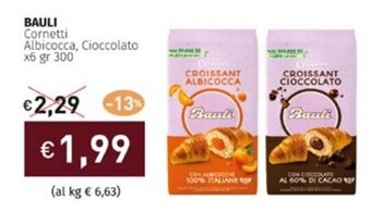 Prezzemolo e Vitale BAULI Cornetti Albicocca, Cioccolato x6 gr 300 offerta