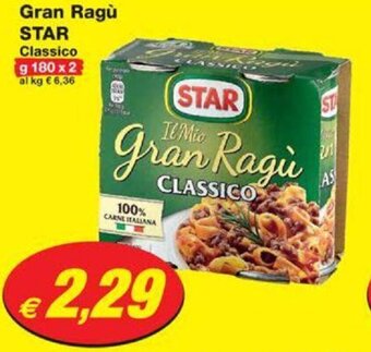 Prix Quality Gran Ragù STAR Classico g 180 x 2 offerta
