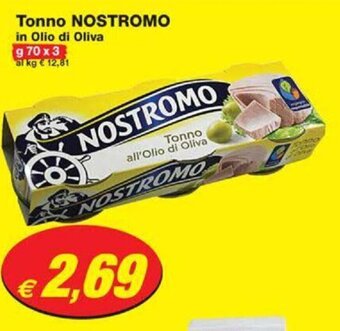 Prix Quality Tonno NOSTROMO in Olio di Oliva g 70 x 3 offerta