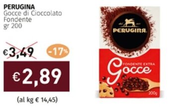 Prezzemolo e Vitale PERUGINA Gocce di Cioccolato Fondente gr 200 offerta