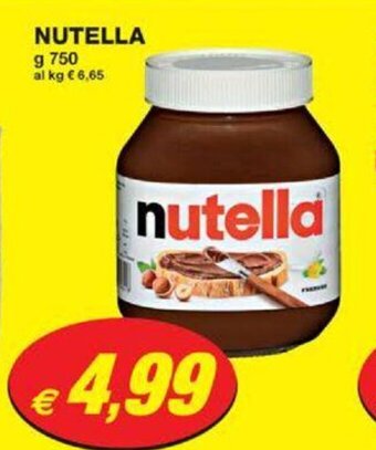 Prix Quality NUTELLA g 750 offerta