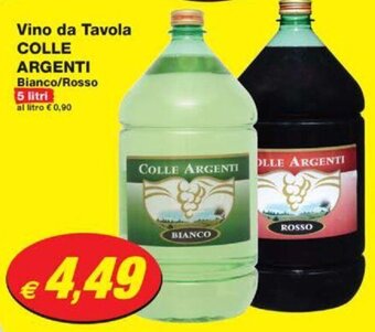 Prix Quality Vino da Tavola COLLE ARGENTI 5 litri offerta