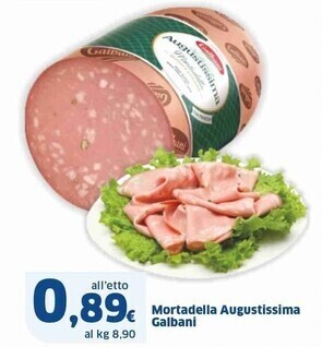 Sigma Galbani mortadella augustissima offerta