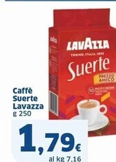 Sigma Lavazza caffè suerte offerta