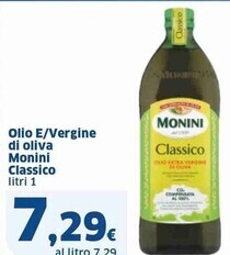 Sigma Monini olio e/vergine di oliva classico offerta