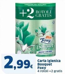 Sigma Foxy carta igienica bouquet offerta