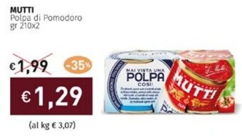 MUTTI Polpa di Pomodoro gr 210x2