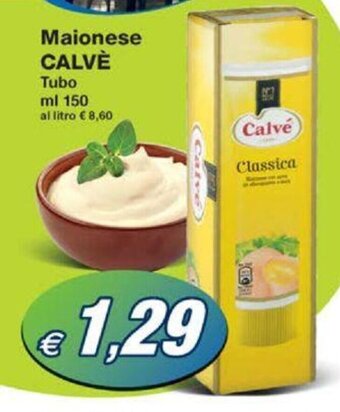 Prix Quality Maionese CALVÈ Tubo ml 150 offerta