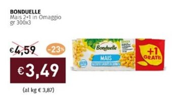 BONDUELLE Mais 2+1 in Omaggio gr 300x3
