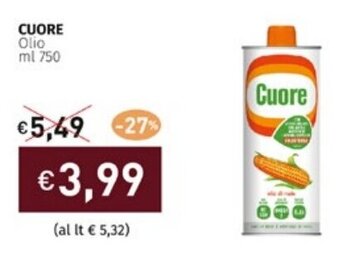 Prezzemolo e Vitale CUORE Olio Cuore ml 750 offerta