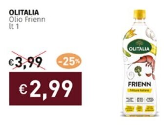 Prezzemolo e Vitale OLITALIA Olio Frienn 1 lt. offerta