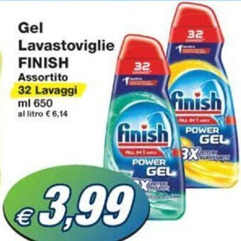 Prix Quality Gel Lavastoviglie FINISH Assortito 32 Lavaggi ml 650 offerta