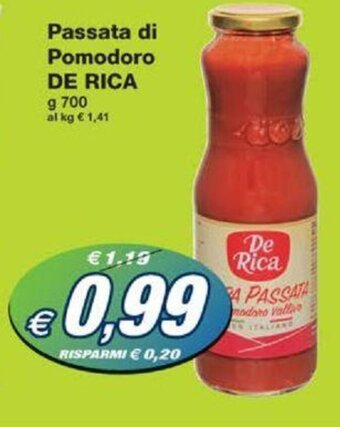Passata di Pomodoro DE RICA g 700