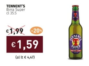 TENNENT'S Birra Super cl 35.5
