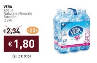 Prezzemolo e Vitale VERA Acqua Naturale Minerale Fardello lt 2 x 6 offerta