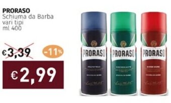 PRORASO Schiuma da Barba vari tipi ml 400